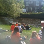 Uitzicht op de bootjes
